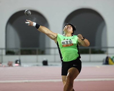 中市鉛球國手林家瑩奪金 創下全國運11最高連霸紀錄
